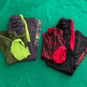 2sets of boys pants and matching shirts